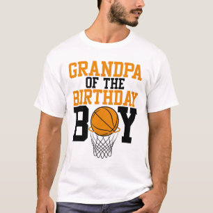Opa van de verjaardag van de jongen schetsen famil t-shirt