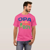 Opa van de verjaardag voor Boy Saurus Rex Dinosaur T-shirt (Voorkant volledig)