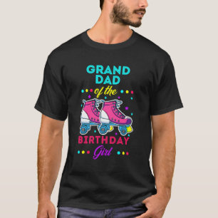 Opa van de Verjaardags Meisje Roller Schaatsen Bda T-shirt