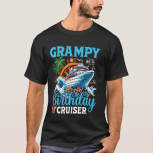 Opa van de verjaardagscruiser cruiseschip verjaard t-shirt