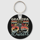 Opa van de verjaardagscruiser Vacation Circle Sleutelhanger (Achterkant)