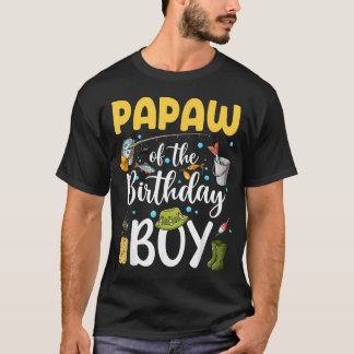 Opa van de verjaardagsjongen Visfamilie Verjaardag T-shirt