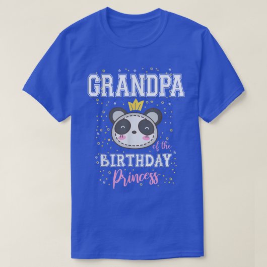 Opa van de vogelprinses Cute Panda Beer B T-shirt (Design voorkant)