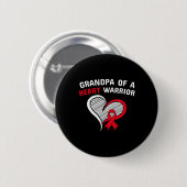 Opa van een hartkrijger CHD Disease Awareness C Ronde Button 5,7 Cm (Voorkant /achterkant)