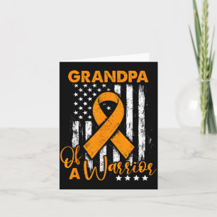 Opa van een krijger leukemie bewustzijn usa vlag  kaart