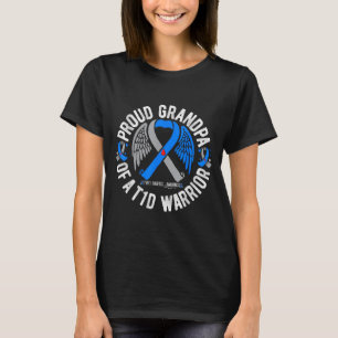 Opa van een T1D-strijder Type 1 Diabetes Bewustzij T-shirt
