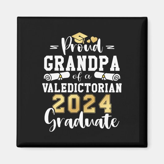 Opa van een valedictoriaans CL 2024 Afstuderen Magneet (Voorkant)