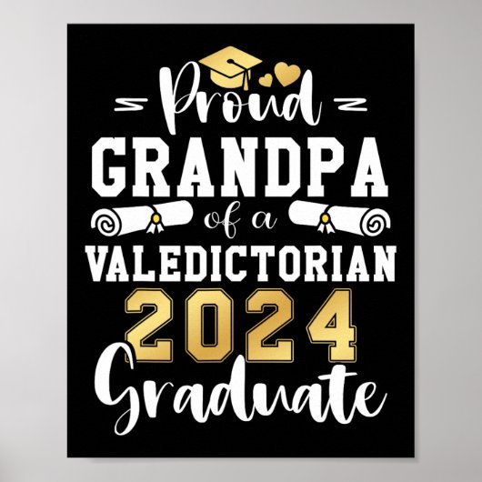 Opa van een valedictoriaans CL 2024 Afstuderen Poster (Voorkant)