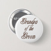 Opa van Groom Classy Browns Ronde Button 5,7 Cm (Voorkant /achterkant)