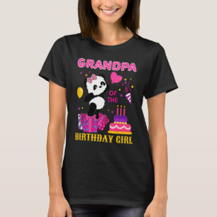 Opa van het Birthday Girl Panda Beer Cute Match T-shirt
