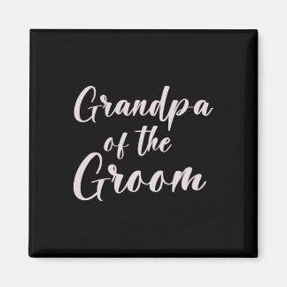 Opa van het bruidegom T-shirt bruiloftsteam van Gr Magneet