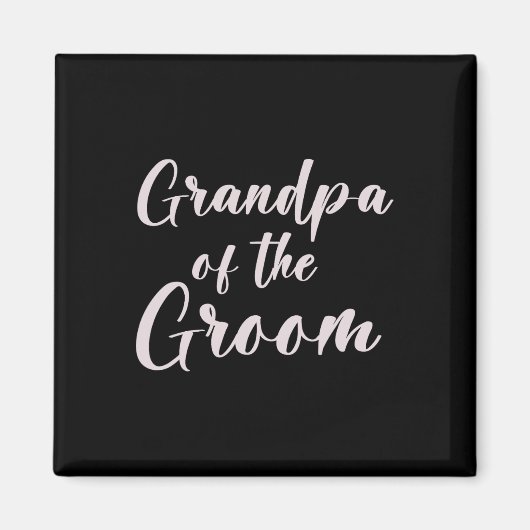 Opa van het bruidegom T-shirt bruiloftsteam van Gr Magneet (Voorkant)