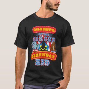 Opa van het Kind van Circus Birthday bij carnaval T-shirt