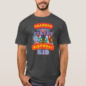 Opa van het Kind van Circus Birthday bij de carnav T-shirt (Voorkant)