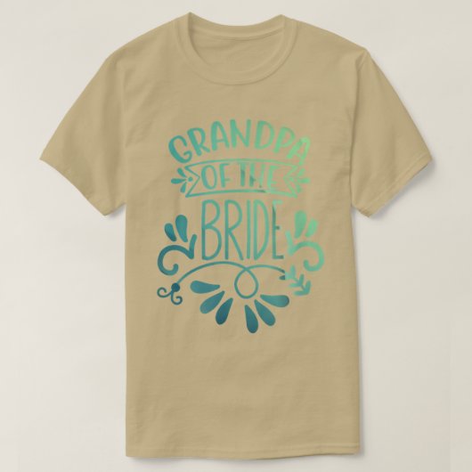 Opa van het T-shirt van de Bride en de bruiloft (Design voorkant)