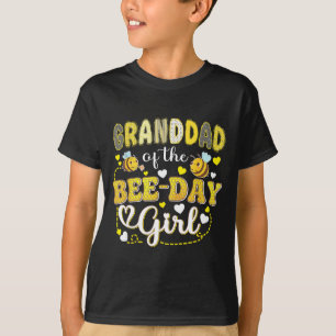 Opa van het verjaardagsmeisje van de bij grappige t-shirt