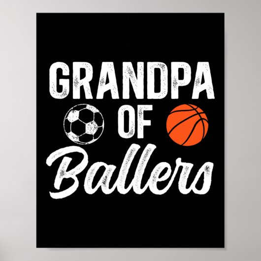 Opa Van Llers Schetsvoetbal Opa Van Llers Poster (Voorkant)