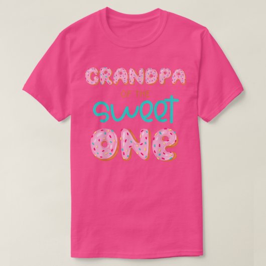 Opa van Sweet One First Birthday Matching Famil T-shirt (Design voorkant)