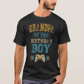 Opa van The Birthday Boy Gamepad B Day Matching T-shirt (Voorkant)