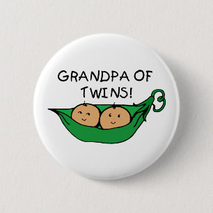 Opa van Twins Pod Ronde Button 5,7 Cm