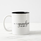 Opa Vast, grootvader Gepersonaliseerd geschenk Tweekleurige Koffiemok (Links)
