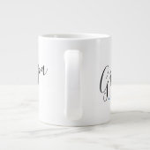 Opa Vast Jaar Gepersonaliseerd Grote Koffiekop (Achterkant)