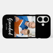 Opa Vastgestelde Script Foto Zwarte Hoes-Case-Mate Case-Mate iPhone Case (Achterkant (horizontaal))