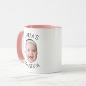 Opa Verjaardag Baby Gezicht Custom Mok (Voorkant links)