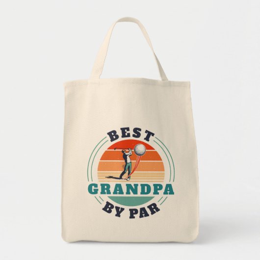 Opa verjaardag golf liefhebber tote bag (Voorkant)