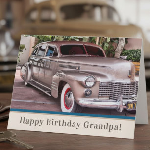 Opa Verjaardag Klassieke Auto Oude Cadillac Auto Kaart