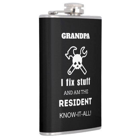 OPA Verjaardagscadeau Mannen Funny Unique DAD MAN Heupfles (Rechts)