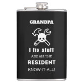 OPA Verjaardagscadeau Mannen Funny Unique DAD MAN Heupfles (Voorkant)