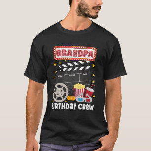 Opa Verjaardagsploeg Film Nachtthema Matching P T-shirt