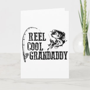 Opa vissen haspel Cool Opa Grappig Cadeau  Kaart