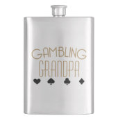 Opa voor gokken heupfles (Voorkant)