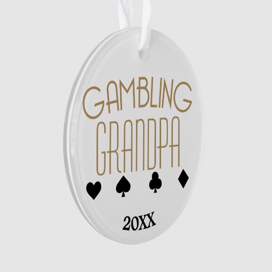 Opa voor gokken ornament (voorkant)