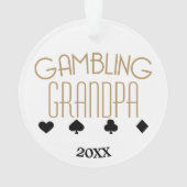 Opa voor gokken ornament (achterkant)