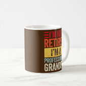 Opa voor mannen Funny Fathers Dag in ruste Koffiemok (Voorkant rechts)