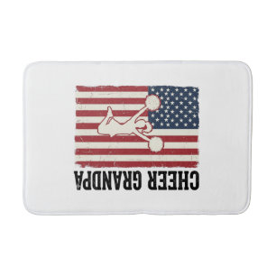 Opa vrolijk vaderlandslievend vintage vlag shirt o badmat