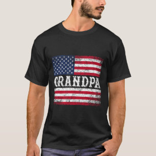 Opa  VS Vlag Patriottisch 4 juli T-shirt
