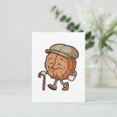 Opa Walnoot Briefkaart (Staand voorkant)