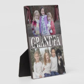Opa We houden van foto's collage Fotoplaat (Zijkant)