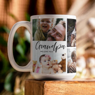 Opa we houden van je foto-collage-koffie-Mok Koffiemok