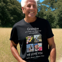 Opa We houden van je Foto Persoonlijk Zwart