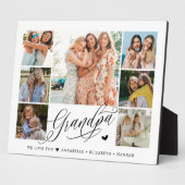 Opa We houden van je fotocollage Typografie Fotoplaat (Zijkant)