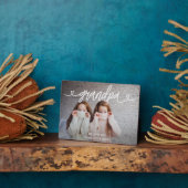 Opa we houden van je gepersonaliseerde foto plaque fotoplaat (Zijkant)