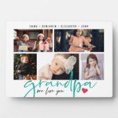 Opa We houden van je moderne fotocollage Fotoplaat (voorkant)