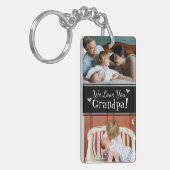 Opa We houden van je Vaderdag Sleutelhanger (Voorkant Links)