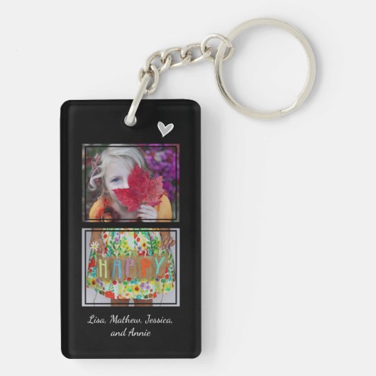 Opa We houden van je Vaderdag Sleutelhanger (achterkant)