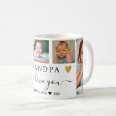 Opa We houden van jullie kleinkinderen 5 Foto Coll Koffiemok (Voorkant rechts)